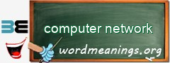 WordMeaning blackboard for computer network